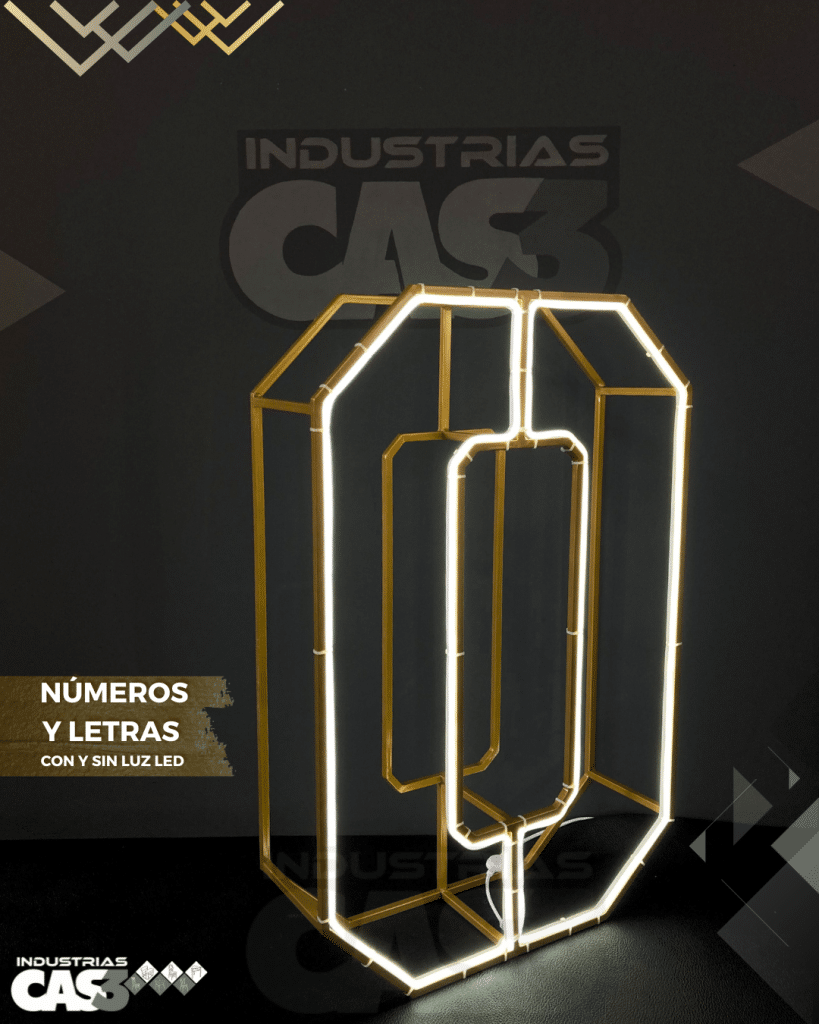 Números con luz LED