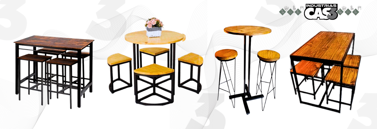 Mobiliario para bar sillas y mesas