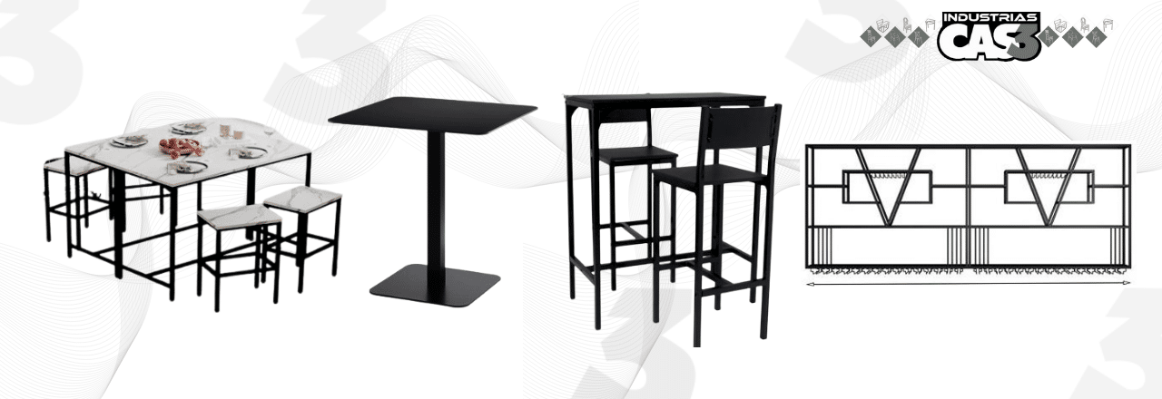 Mobiliario para bar sillas y mesas